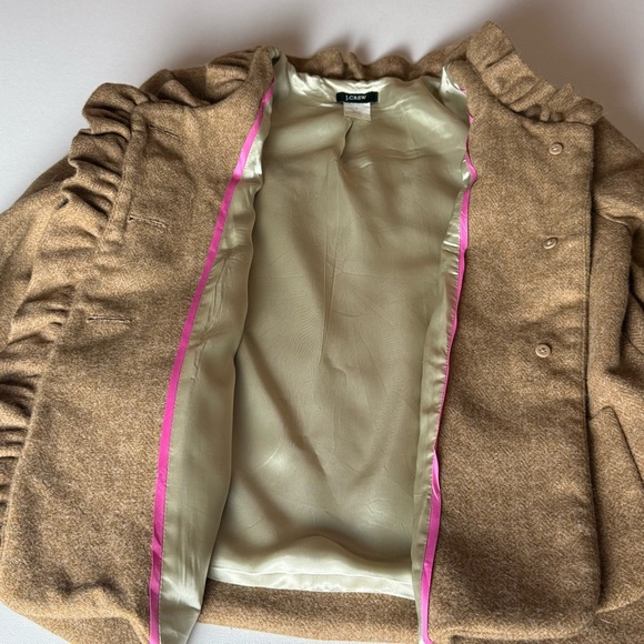 J.Crew Wool Ruffle Collar Jacket Blazer – Size 4 - Picture 6 of 8